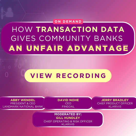 How Transaction Data Gives Community Banks an Unfair Advantage